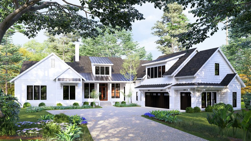 Contemporary Farmhouse Home Plan