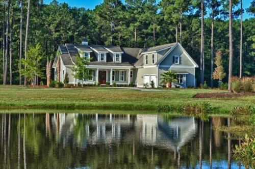 Roof plan, Residential Design for Bluffton South Carolina, Cottage Style Floor Plan